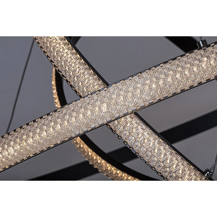 Rábalux Grete függeszthető LED lámpa 100W 4450lm 3000K fekete 72260