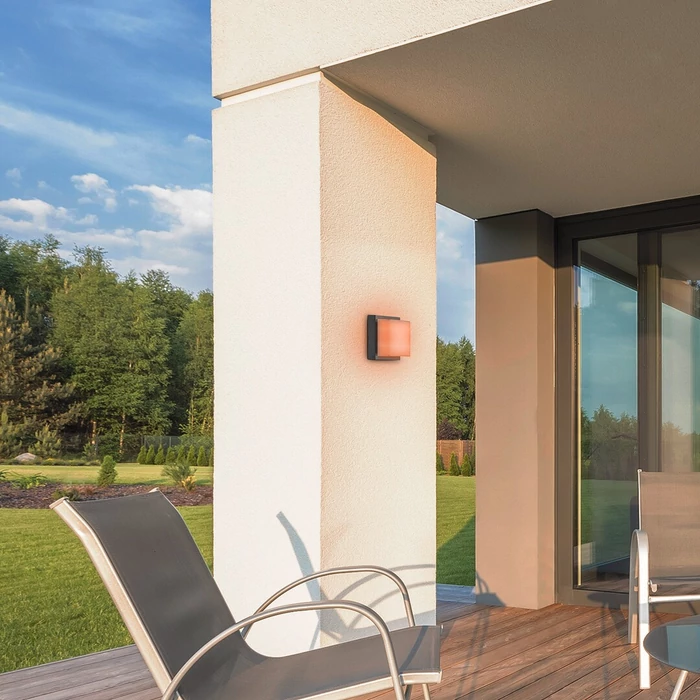 Rábalux Durbe kültéri fali/mennyezeti lámpa fekete IP54 7247