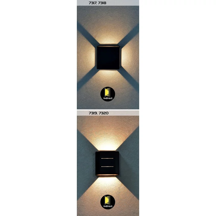 Rábalux Lippa kültéri LED fali lámpa 6W 150lm 3000K IP54 7320