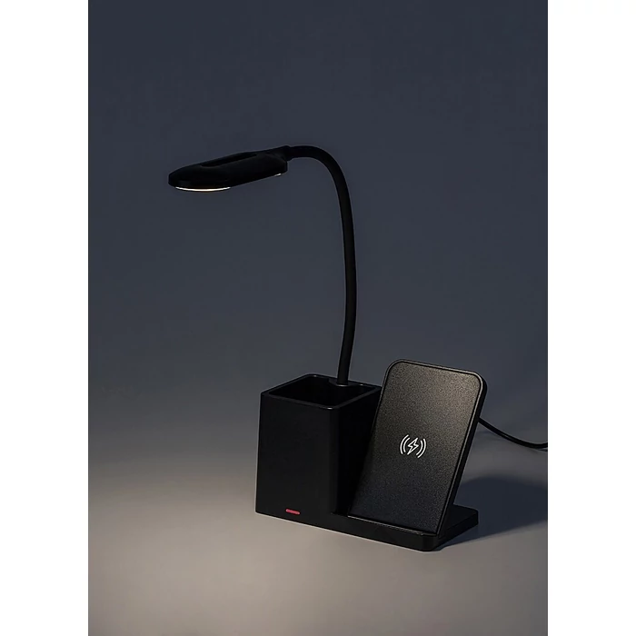 Rábalux Cerie asztali led lámpa 4W 200Lm 3000-4000-6500 fekete vezeték nélküli töltés 74232