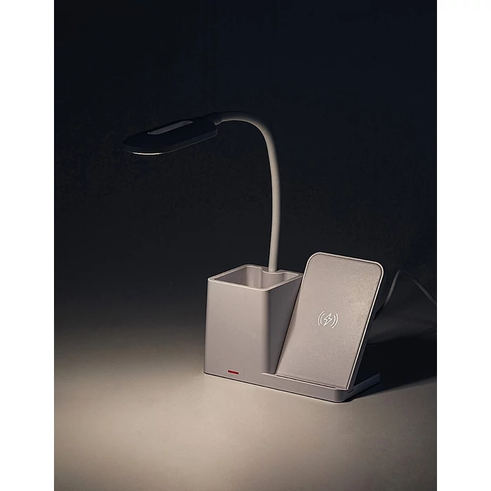 Rábalux Cerie asztali led lámpa 4W 200Lm 3000-4000-6500 fekete vezeték nélküli töltés 74233