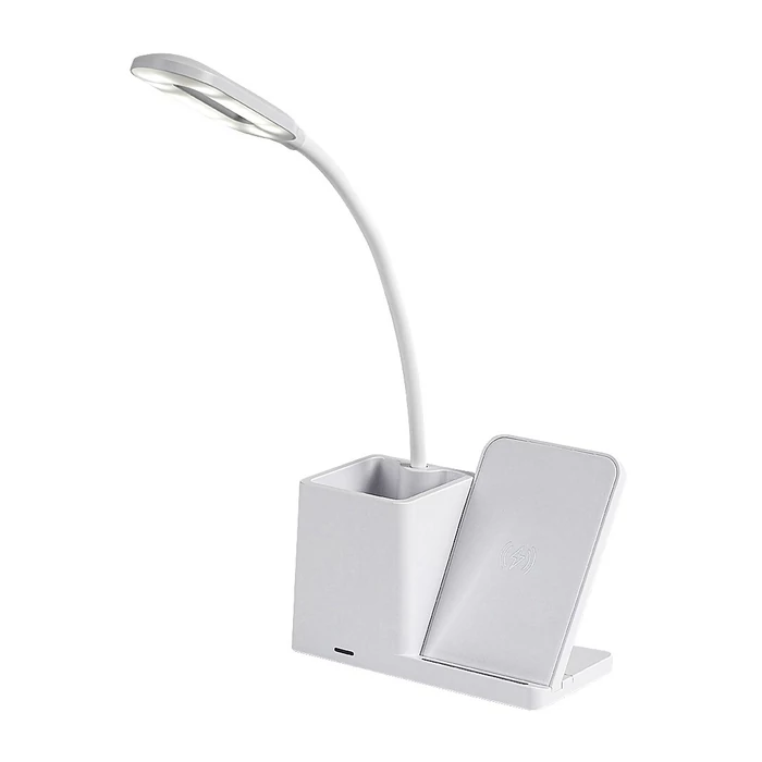 Rábalux Cerie asztali led lámpa 4W 200Lm 3000-4000-6500 fekete vezeték nélküli töltés 74233