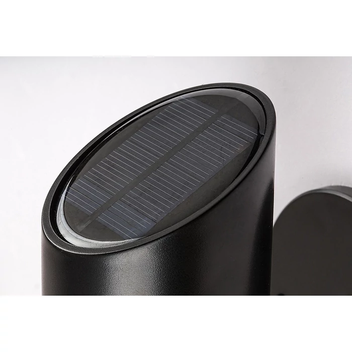 Rábalux Lutto LED kültéri napelemes lámpa 1W 65lm 6500K fekete IP44 77030