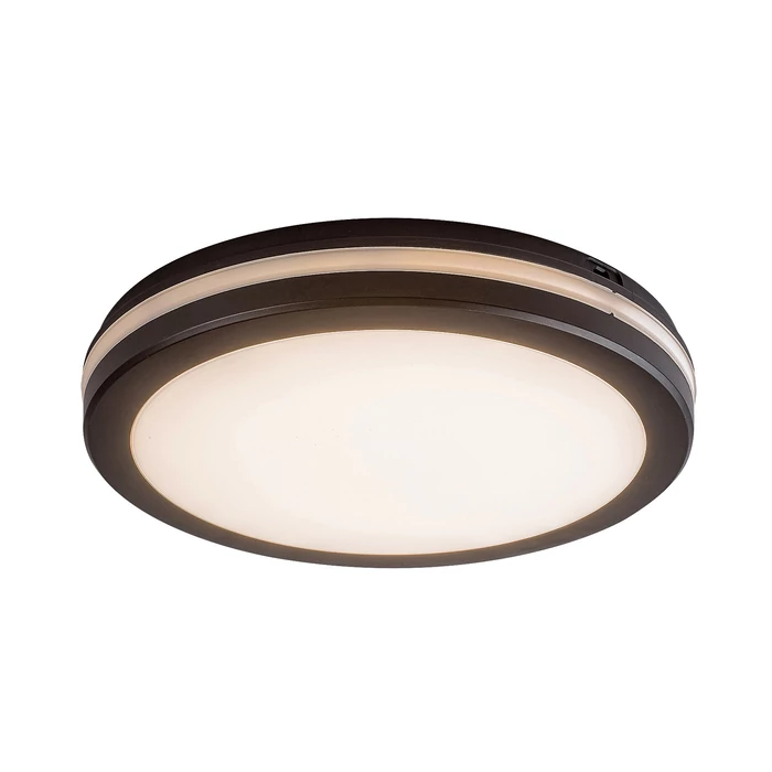Rábalux Indre LED kültéri mennyezeti lámpa 28W 2450lm CCT fekete IP54 77035
