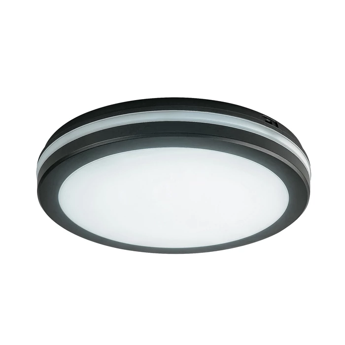 Rábalux Indre LED kültéri mennyezeti lámpa 28W 2450lm CCT fekete IP54 77035
