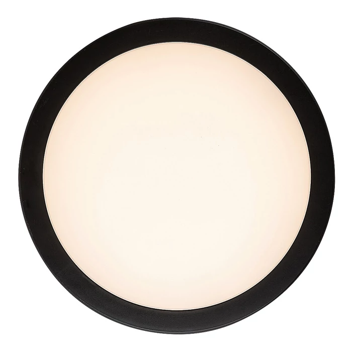 Rábalux Indre LED kültéri mennyezeti lámpa 28W 2450lm CCT fekete IP54 77035