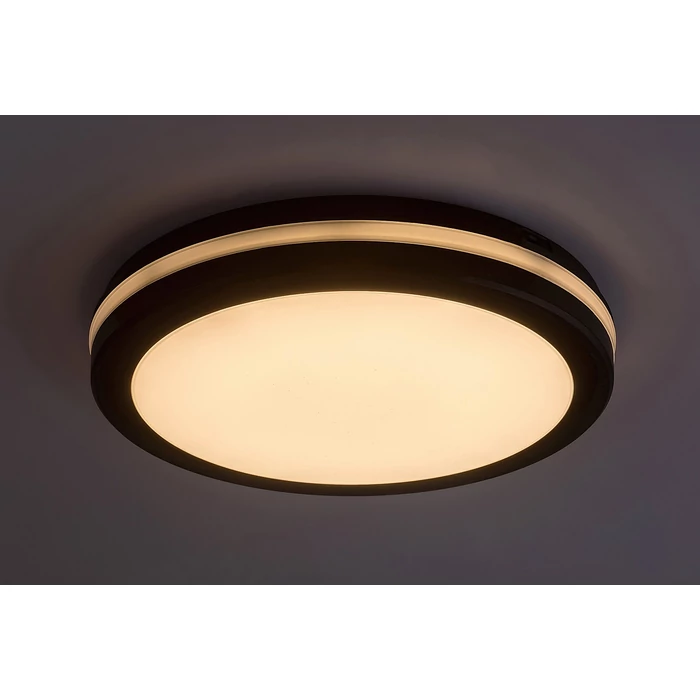 Rábalux Indre LED kültéri mennyezeti lámpa 28W 2450lm CCT fekete IP54 77035