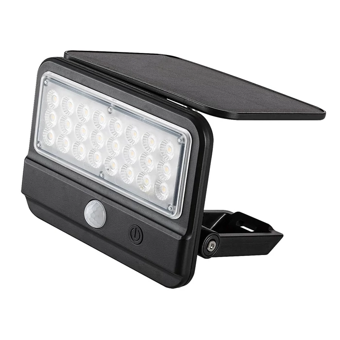 Rábalux Flaxton LED kültéri napelemes lámpa 7W 700lm 4000K fekete IP54 77040