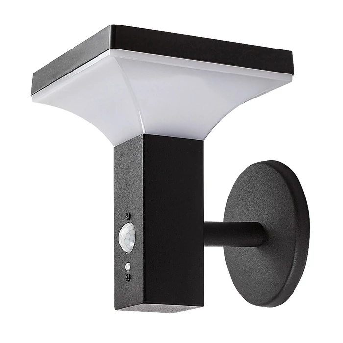 Rábalux Geleen LED kültéri napelemes lámpa 4W 400lm 3000K fekete IP44 77044