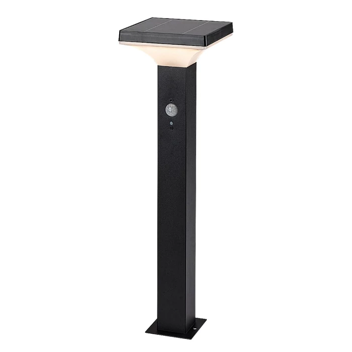 Rábalux Geleen LED kültéri napelemes lámpa 4W 400lm 3000K fekete IP44 77045