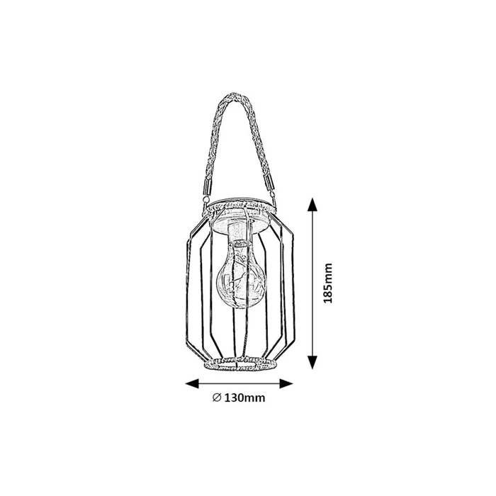 Rábalux Sluis LED kültéri dekor lámpa 0,2W 3lm 3000K fekete IP44 77046