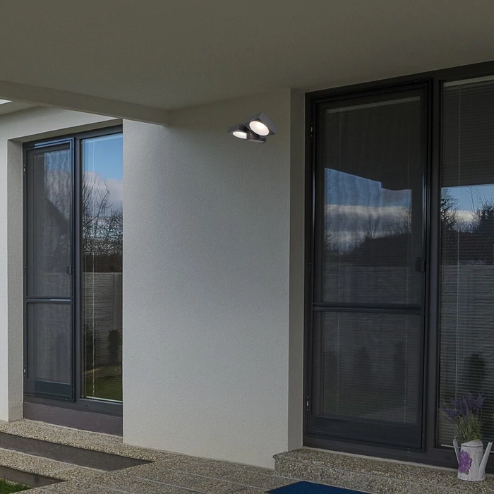 Rábalux Telde LED kültéri fali lámpa 14W 900lm 3000K antracit IP54 77101