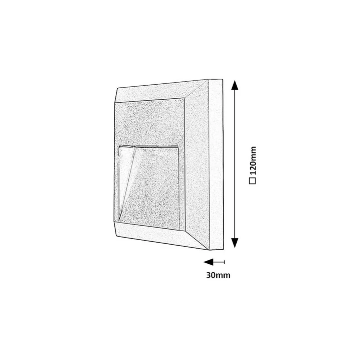 Rábalux Trento LED kültéri fali lámpa 4W 180lm 4000K antracit IP65 77105