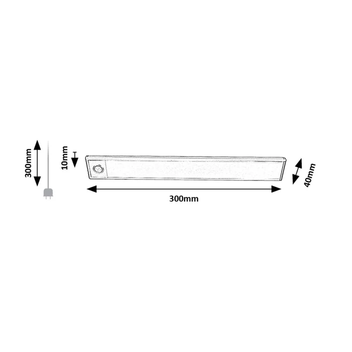 Rábalux Ivanna LED pultmegvilágító lámpa 2W 120lm 4000K ezüst 78035