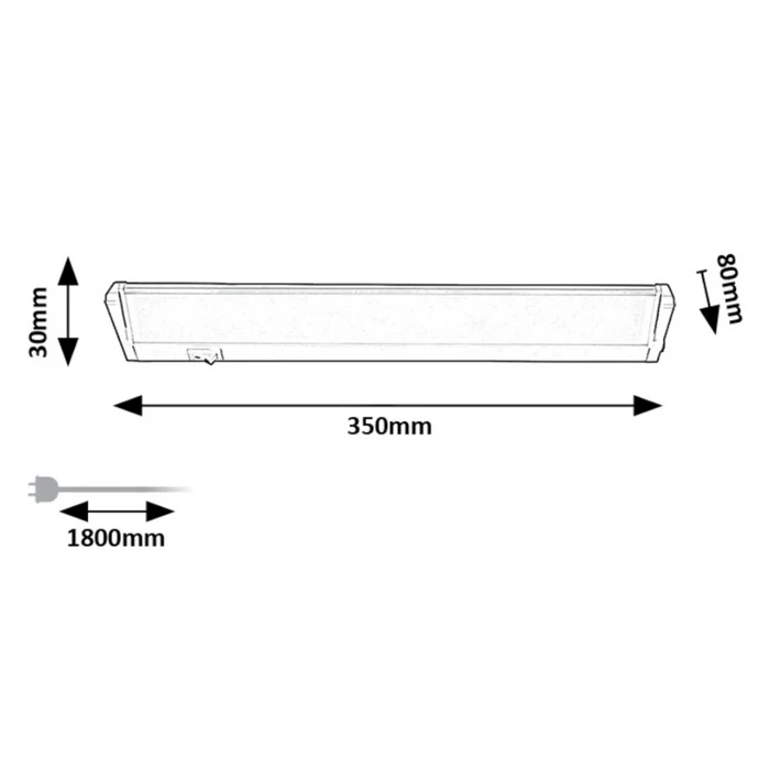 Rábalux Easylight2 LED pultmegvilágító lámpa 5W 390lm 4000K ezüst 78058