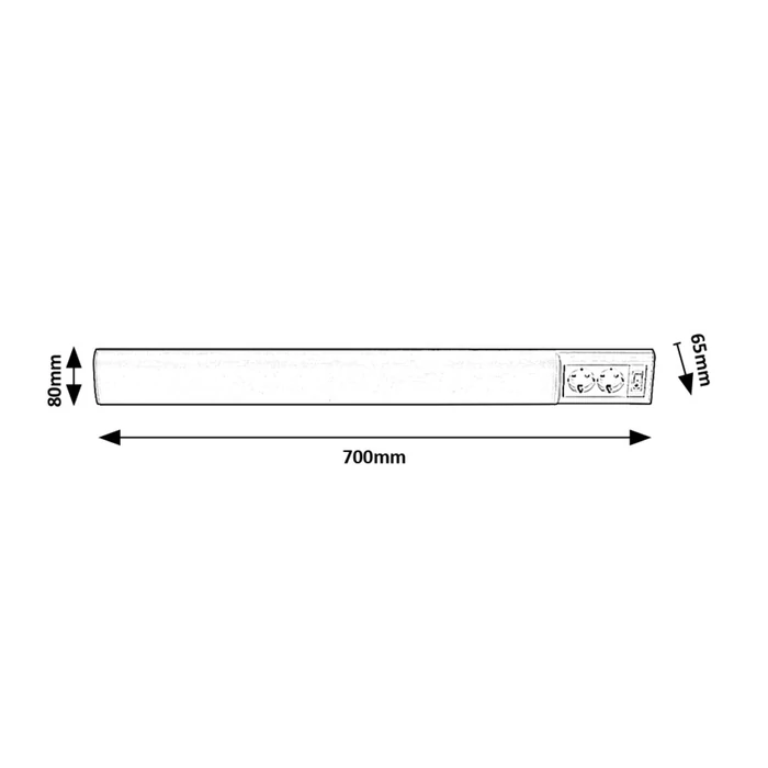 Rábalux Bath2 LED pultmegvilágító lámpa 15W 1350lm 4000K fehér 78065