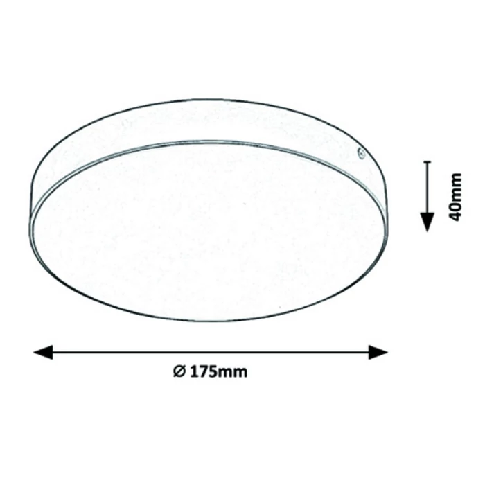 Rábalux Tartu LED kültéri mennyezeti lámpa 18W 1800lm matt fehér IP44 7893