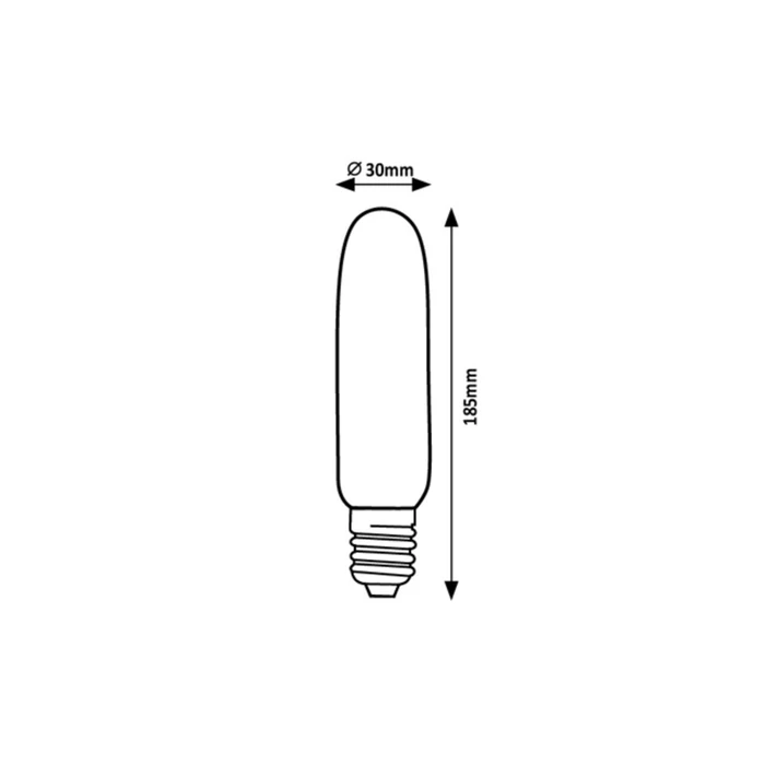 Rábalux LED izzó filament E27 T30 5W 300lm 4000K természetes fehér átlátszó 79005