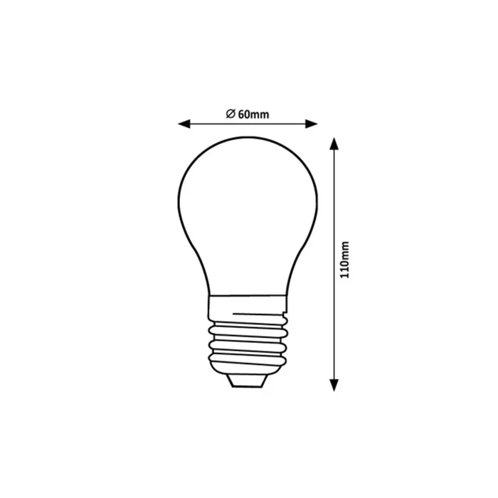 Rábalux LED izzó filament E27 A60 7W 1520lm 3000K meleg fehér 79019