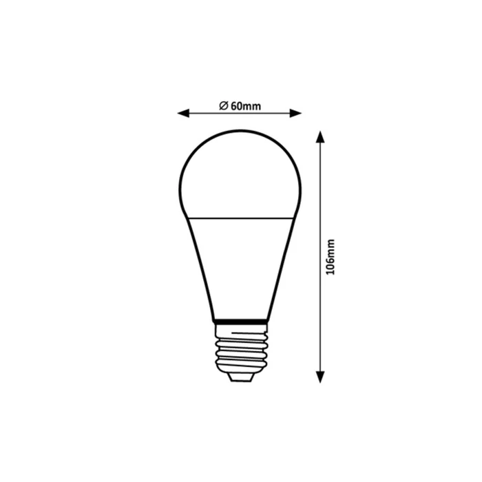 Rábalux LED izzó E27 A60 9W 810lm 4000K természetes fehér 79036