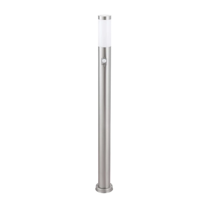 Rábalux Inox torch kültéri állólámpa mozgásérzékelővel szatin króm IP44 8268