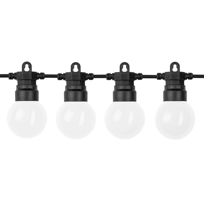 Optonica napelemes szolár LED fényfüzér 10m 20db LED 128lm 2700K IP65 9092