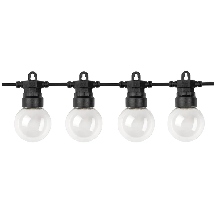 Optonica napelemes szolár LED fényfüzér 10m 20db LED 128lm 2700K IP65 9093