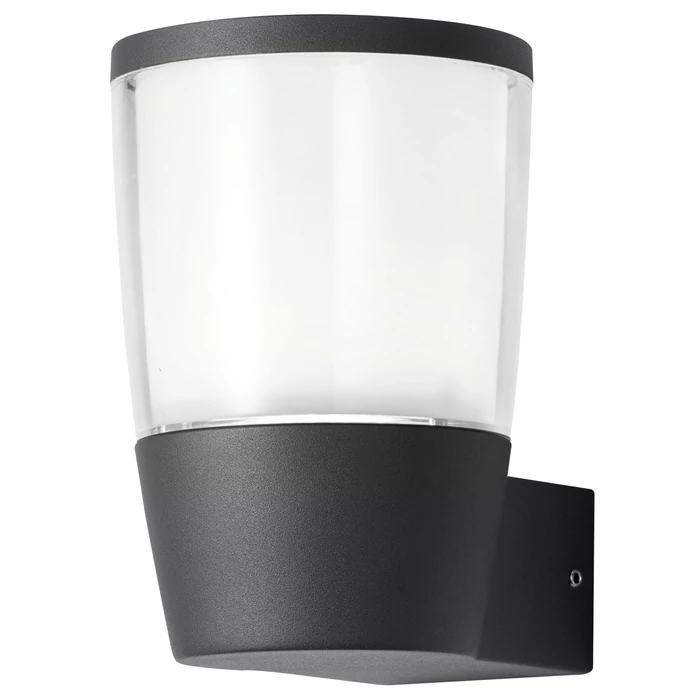 Optonica kültéri LED fali lámpa fekete 7W 490lm 3000K meleg fehér IP54 9343