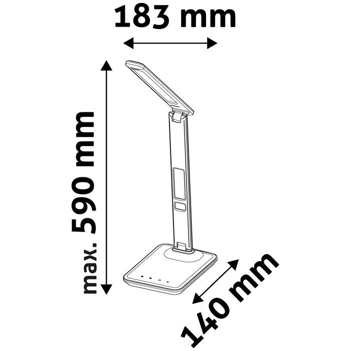 Avide Nathan LED asztali lámpa irodai bőrhatású fehér 6W 360Lm CCT ABLDL-OLC-6W-WH