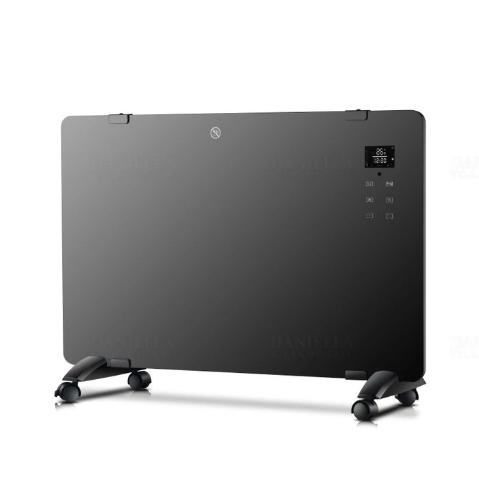 Stilo Smart WiFi üvegpanel fűtőtest 1000W/2000W távirányítóval, falra szerelhető vagy szabadon álló kivitel, Stilo STI1709