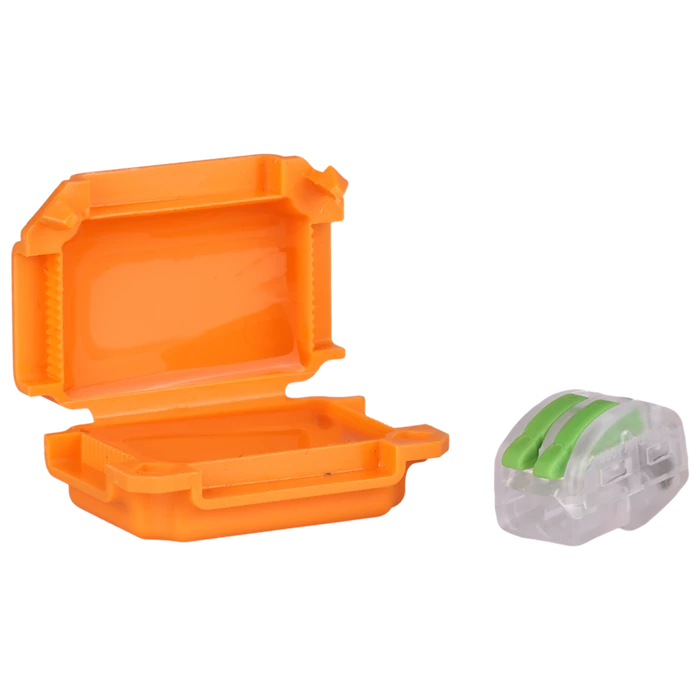 Tracon vízálló műanyag doboz vezeték összekötőhöz 41x28x19mm narancssárga IPX8 BOXW1