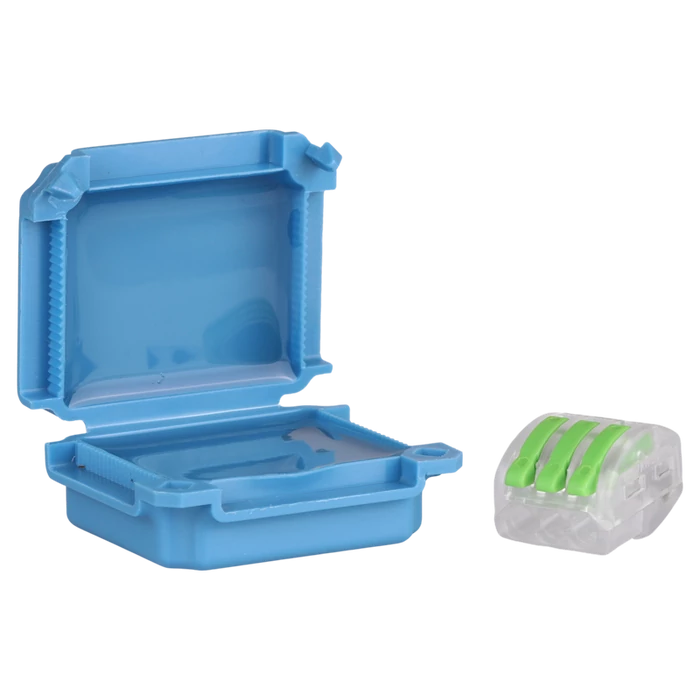 Tracon vízálló műanyag doboz vezeték összekötőhöz 45x37x24mm kék IPX8 BOXW2