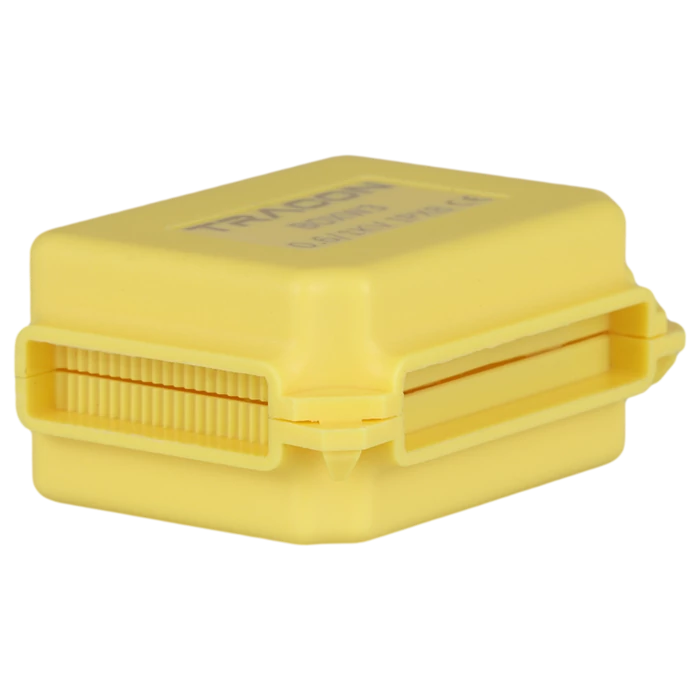 Tracon vízálló műanyag doboz vezeték összekötőhöz 53x39x24mm sárga IPX8 BOXW3