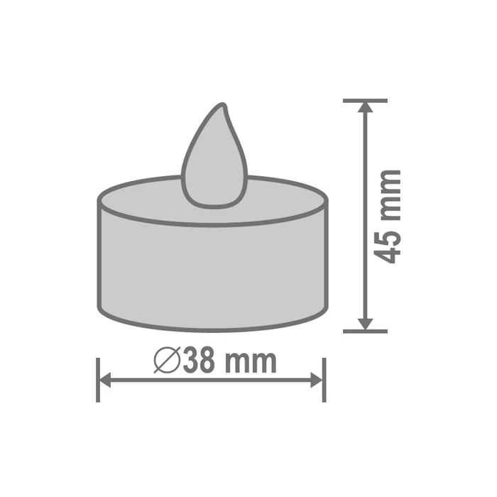 Somogyi LED teamécses szett 6db fehér CD 6/WH