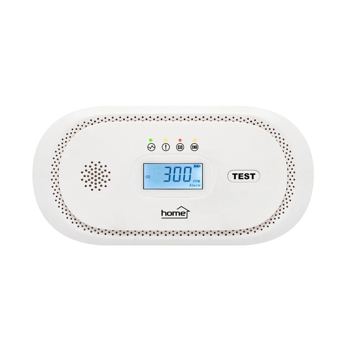 HOME CO10LCD szén-monoxid vészjelző, LCD kijelző , elemes, 2 év elem élettartam, 10 év érzékelő élettartam CO10LCD