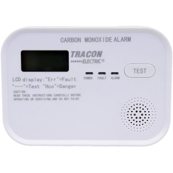 Tracon szén-monoxid (CO) érzékelő LCD kijelző CO218A
