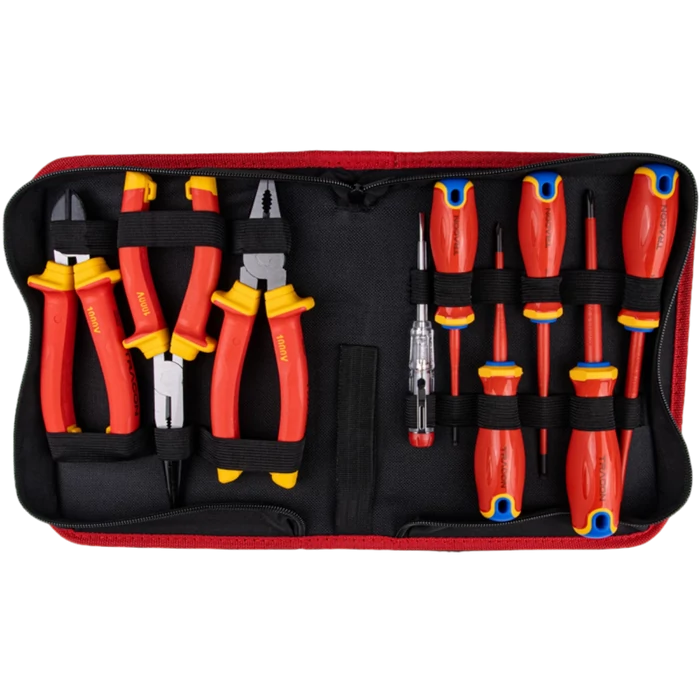 Tracon szerszám készlet szigetelt 1000V 9pcs CSET9