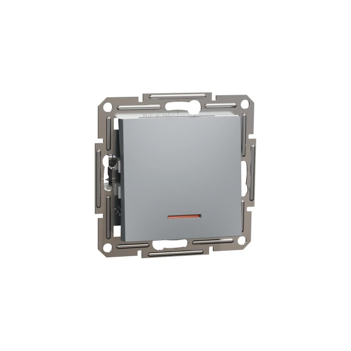 ASFORA Váltókapcsoló jelzőfényes rugós bekötés acél Schneider EPH1500162