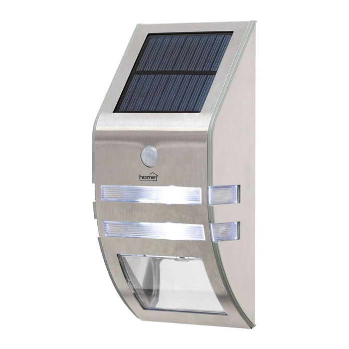 Home FLP30SOLAR napelemes LED lámpa 30 lm PIR mozgásérzékelő 3-5m 2 db hidegfehér SMD LED, energiatakarékos, fém + műanyag, IP44 FLP30SOLAR
