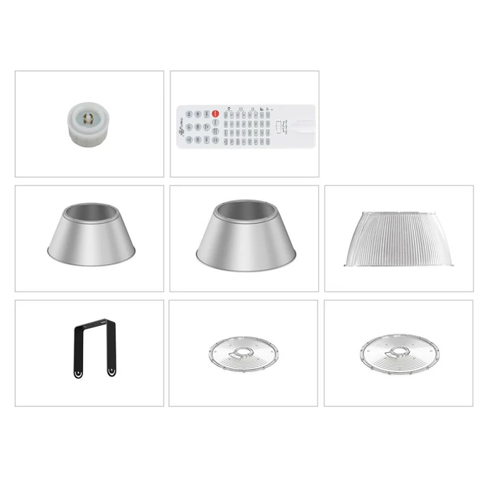 DURA LED CCT csarnokvilágító 80-113-140W 13000-22000 Lm 3000-4000-5000K 90° IP65 HB6-3222-CCT D10 HL0018811