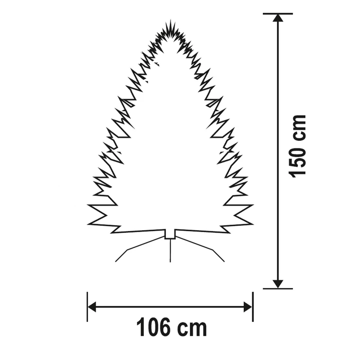 Somogyi műfenyő h150 cm d106 cm KMF 4/150