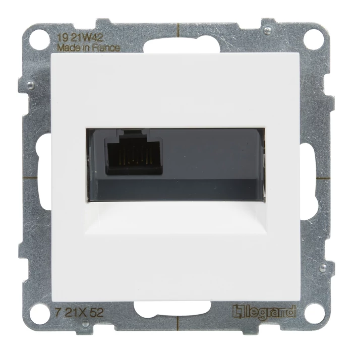 Legrand Suno RJ45 Cat.6 UTP csatlakozóaljzat fehér IP20 721152