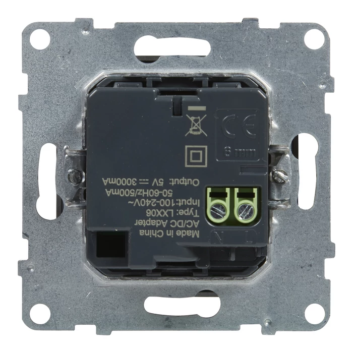 Legrand Suno alumínium 2xUSB-C csatlakozóaljzat, 3 A - 15 W, keret nélkül 721331