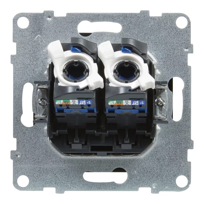 Legrand Suno fehér 2xRJ45 UTP Cat.5E csatlakozóaljzat, keret nélkül 721151