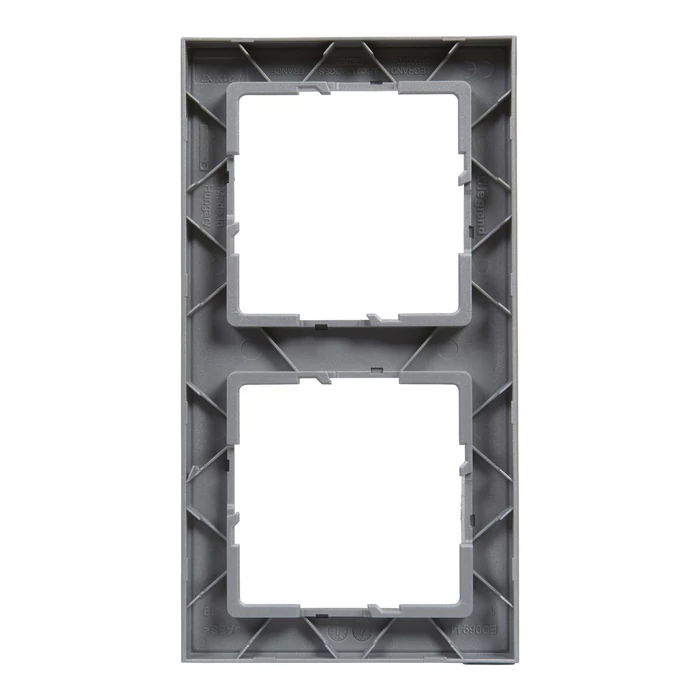Legrand Suno 2-es keret,vízszintes és függőleges aluminium IP20 721512