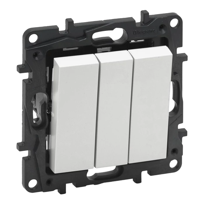 Legrand Niloé Step hármas egypólusú kapcsoló fehér 10AX 863103