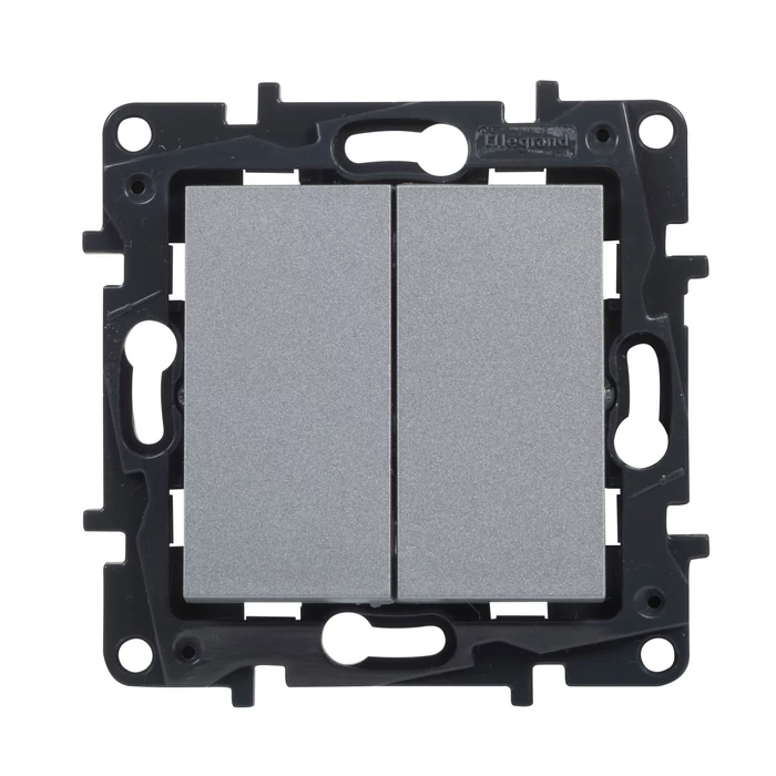 Legrand Niloé Step 106 váltókapcsoló alumínium 10AX 863306