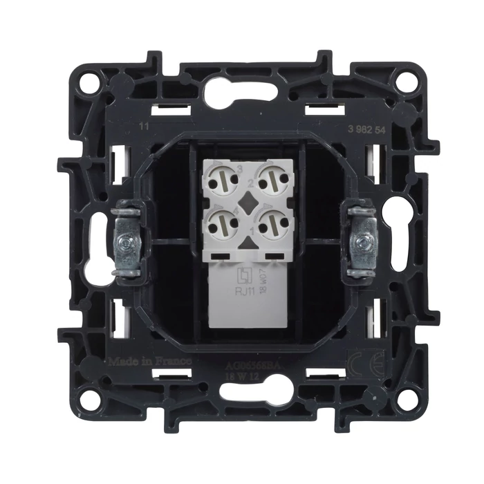 Legrand Niloé Step 1xRJ11 csatlakozóaljzat alumínium 863355