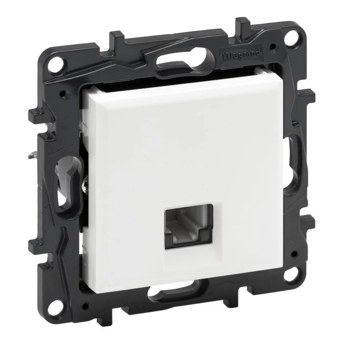 Legrand Niloé Step 1xRJ11 csatlakozóaljzat alumínium 863355