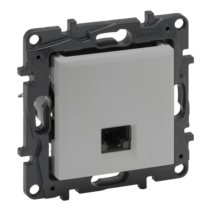 Legrand Niloé Step RJ45 Cat.5E UTP csatlakozóaljzat alumínium 863359